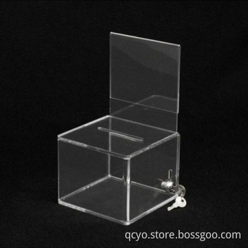 acrylic donation money box